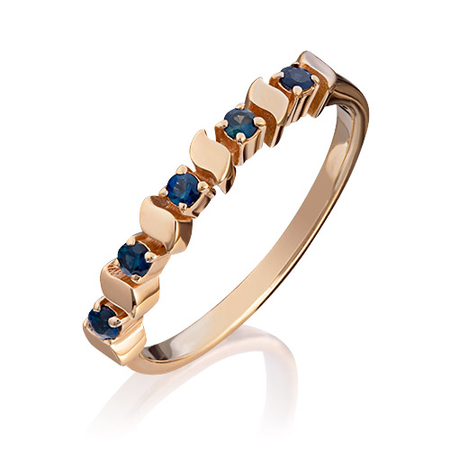 

Кольцо из золота р. 16,5 PLATINA jewelry 01-0285-00-102-1110-30, сапфир, 01-0285-00-102-1110-30