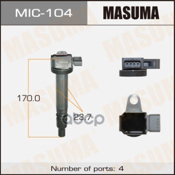 

Катушка Зажигания Masuma Mic104 Land Cruiser Prado, Hilux Surf /3rzfe, 4b Masuma арт. MIC1