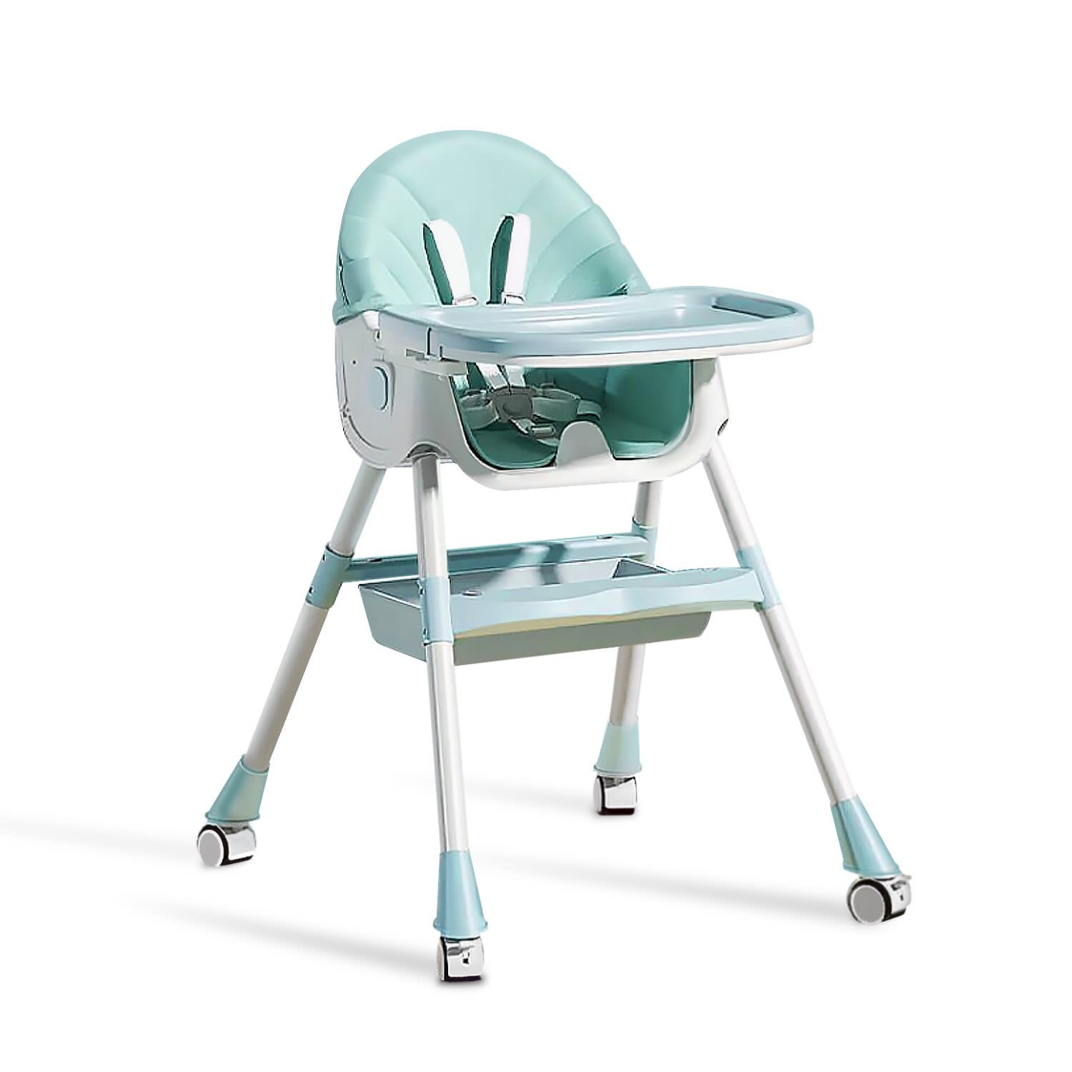 фото Детский стульчик для кормления luxmom q2 зеленый