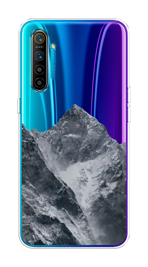

Чехол на Realme XT "Горы арт 4", Серый;бежевый, 251450-2