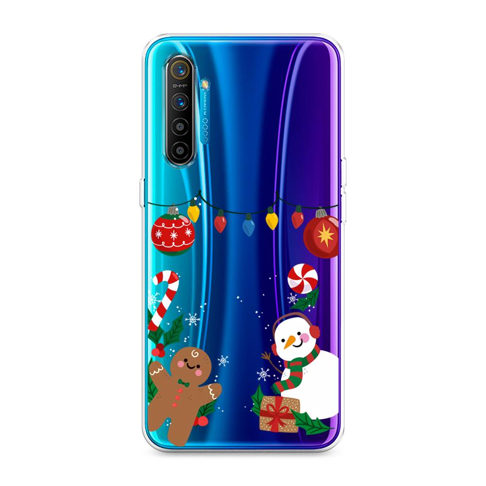 

Чехол на Realme XT "Новогоднее настроение", Коричневый;красный;зеленый, 251450-5