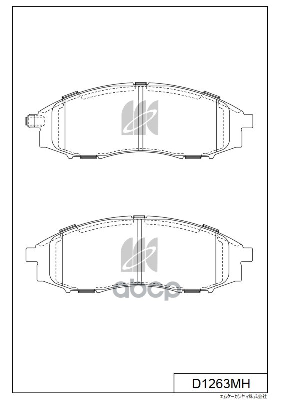 

Колодки Тормозные диск. Пер. Nissan Pick 2.4I,2.5Di 4Wd 02- D1263mh MK KASHIYAMA D1263MH