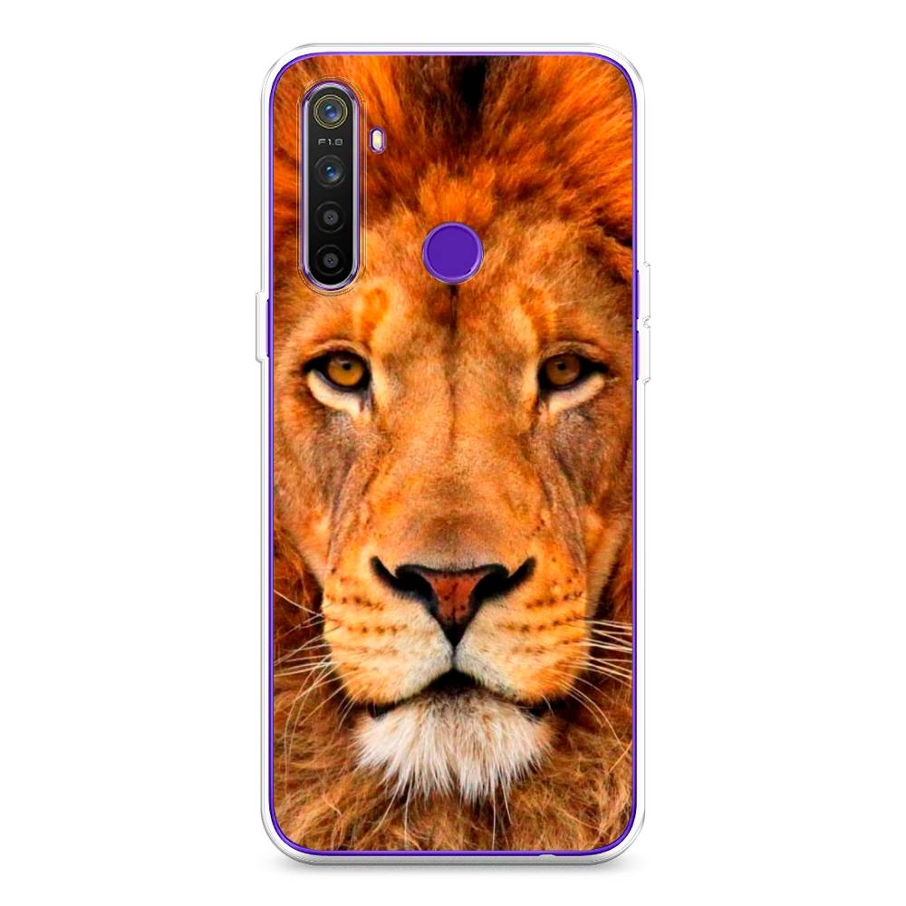 

Чехол на Realme 5 "Благородный лев", Оранжевый, 251550-1
