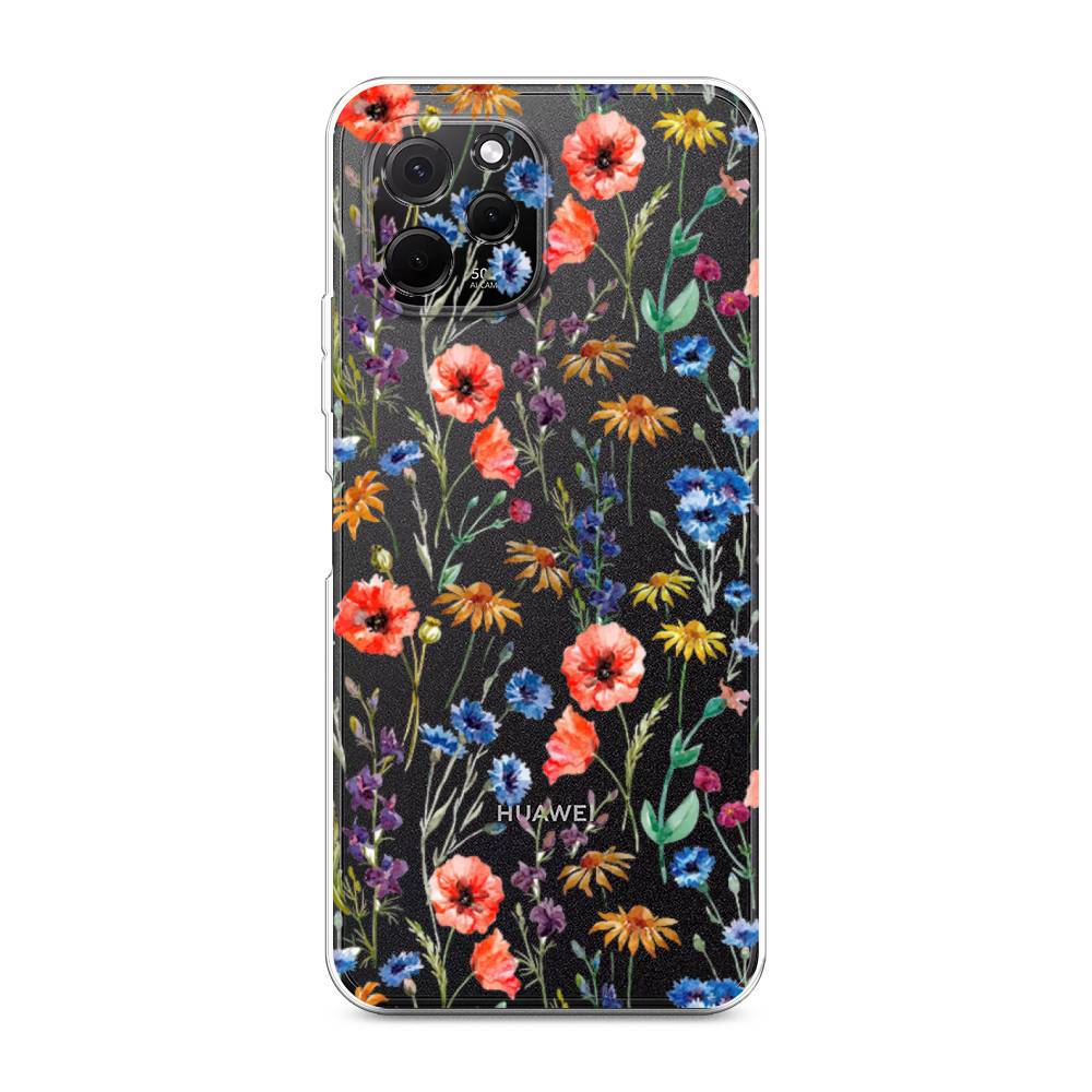 

Чехол Awog на HuaweI Nova Y61 "Маки и васильки фон", 6120050-8