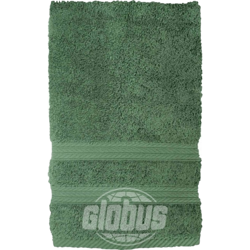 Полотенце Глобус махровое 70x140 см хлопок зелено-серое