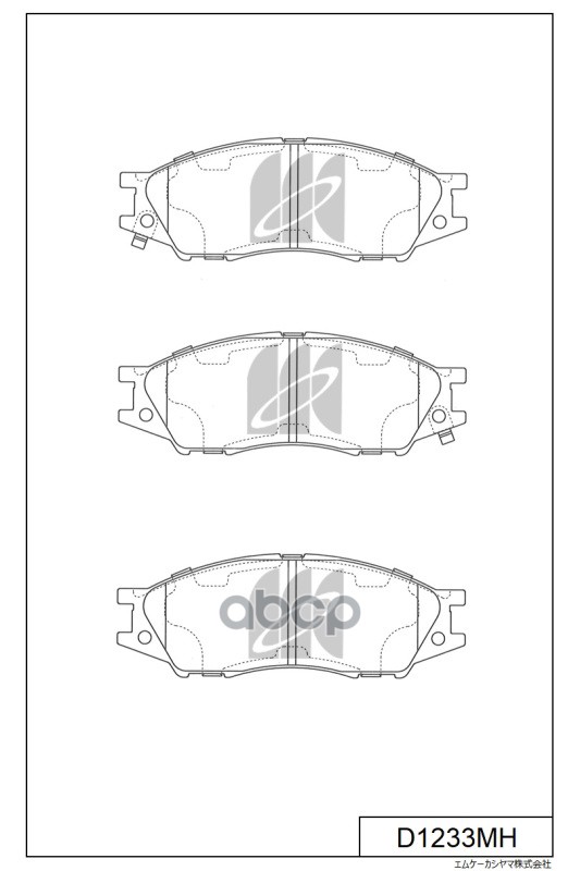 

Колодки Тормозные Дисковые Перед Nissan Almera Classic 06- D1233mh MK KASHIYAMA D1233MH