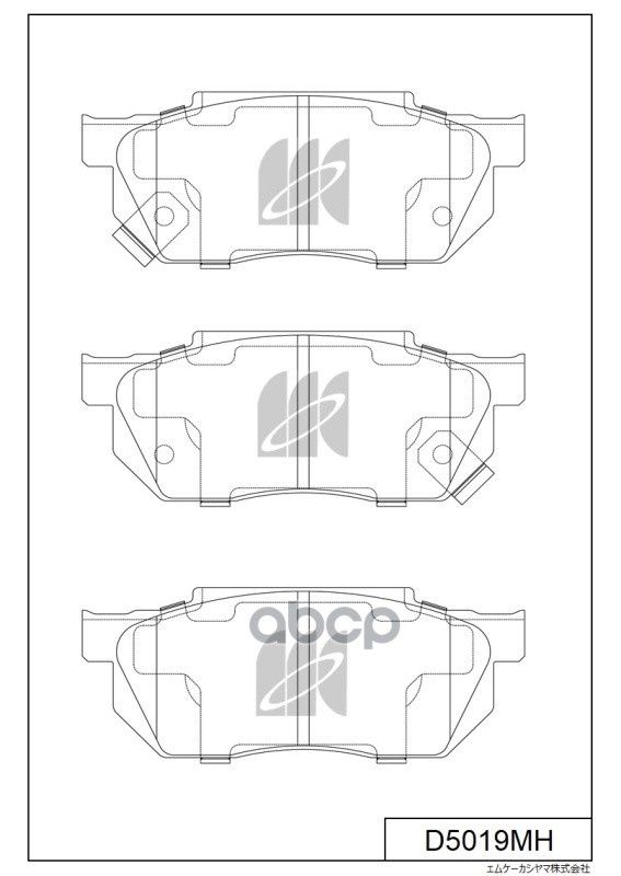 

Колодки Тормозные Дисковые Перед Honda Civic V (Eg) 91-95 D5019mh MK KASHIYAMA D5019MH