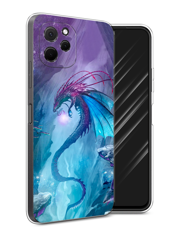 

Чехол Awog на HuaweI Nova Y61 "Бордовые розы фон", Красный, 6120050-8