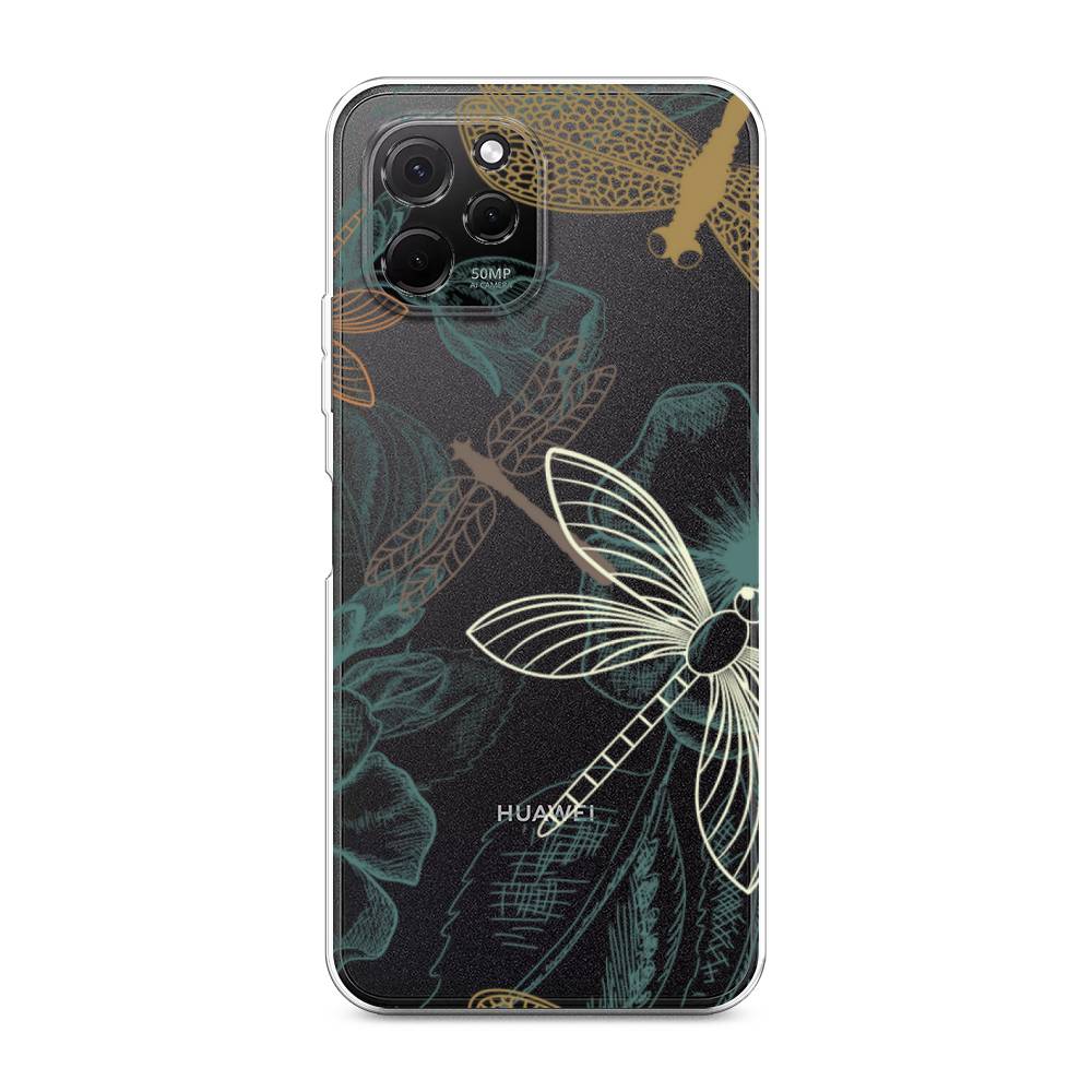 

Чехол Awog на HuaweI Nova Y61 "Тени стрекоз", Коричневый;зеленый;белый, 6120050-8
