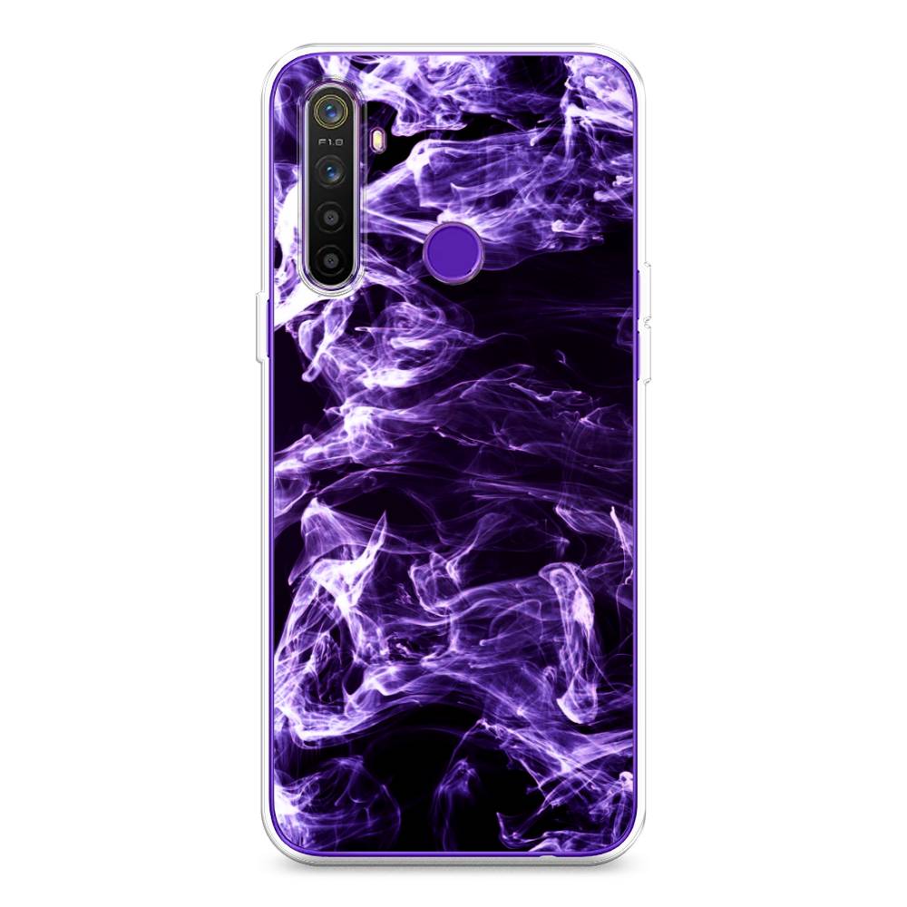

Чехол на Realme 5 "Фиолетовый дым", Фиолетовый;белый;черный, 251550-3