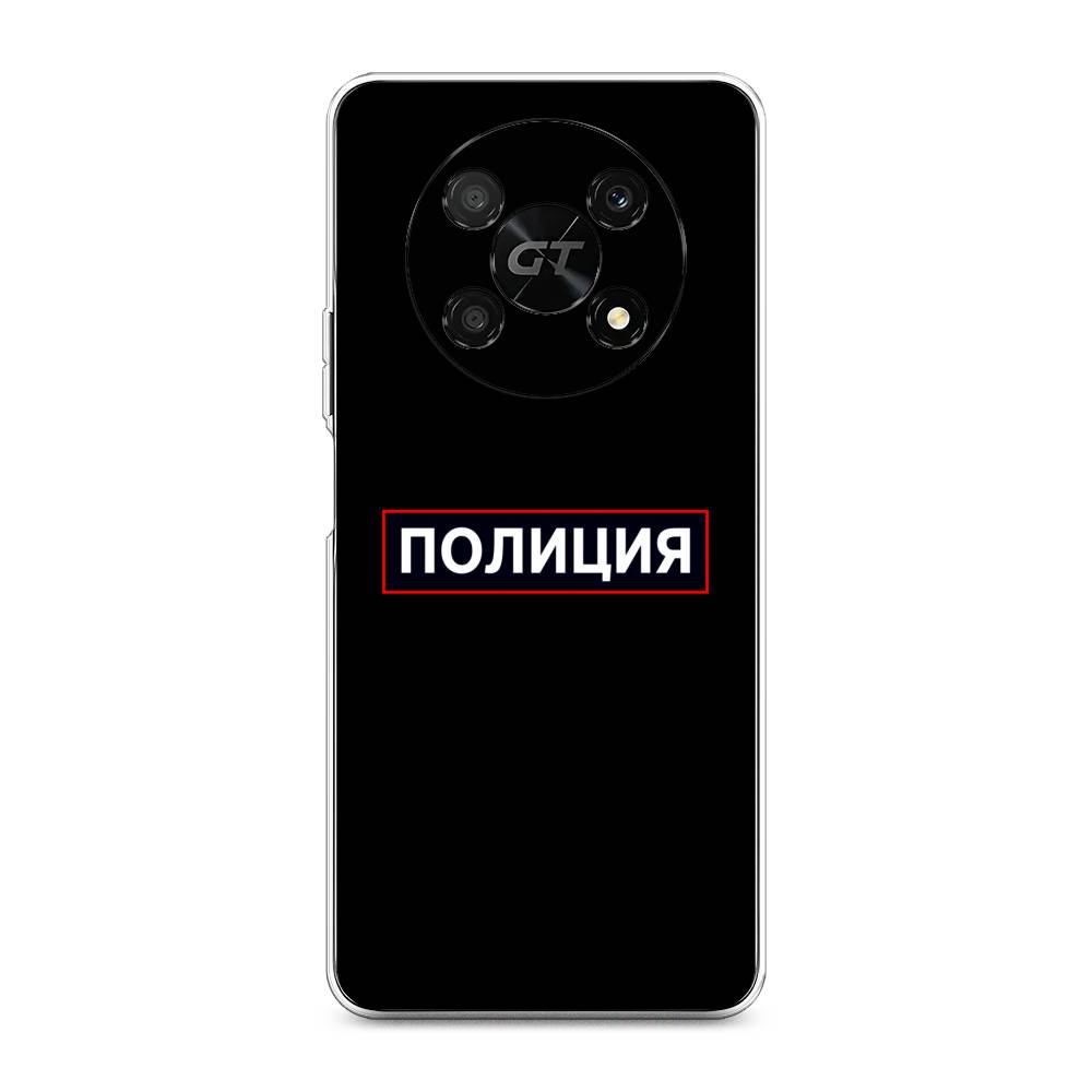 

Чехол Awog на Honor X40 GT "Police logo", Черный;белый;красный, 6120150-5