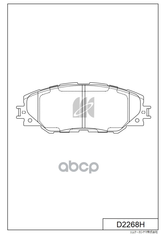 

Колодки Тормозные Дисковые Перед Toyota Rav 4 (A3/A4) 05 D2268h MK KASHIYAMA D2268H