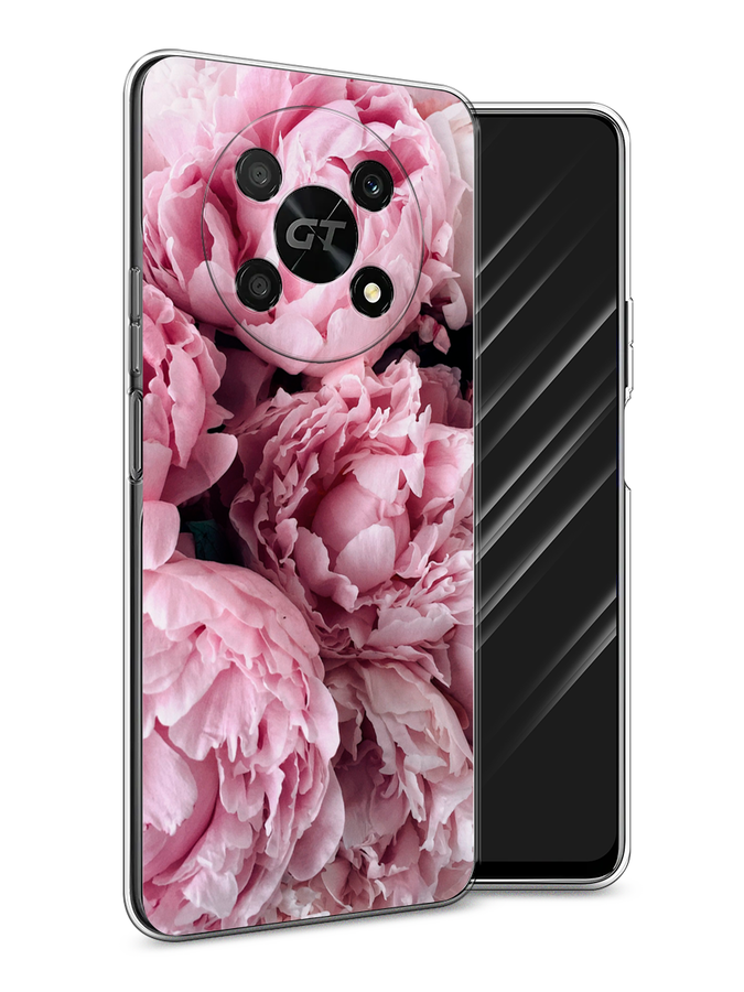 

Чехол Awog на Honor X40 GT "Нежные пионы", Розовый;черный;белый, 6120150-8
