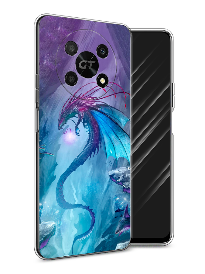 

Чехол Awog на Honor X40 GT "Водный дракон", Голубой;фиолетовый;синий, 6120150-2