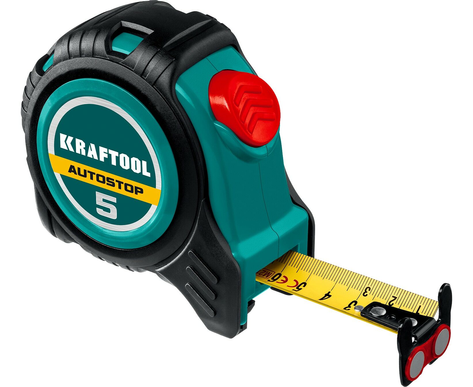 

Рулетка KRAFTOOL AutoStop 5м / 19мм профессиональная с автостопом, AutoStop 5м / 19мм