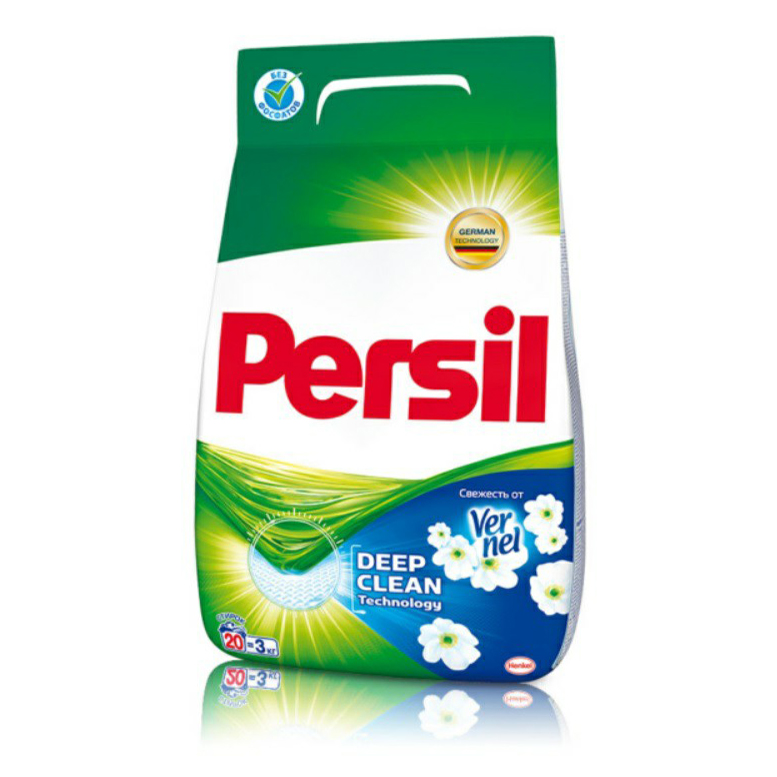 фото Стиральный порошок persil свежесть от vernel автомат для белого белья 3 кг