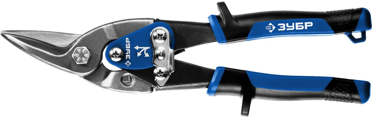 Ножницы по металлу ЗУБР ПРОФЕССИОНАЛ правые, усиленные, с выносом, 250 мм