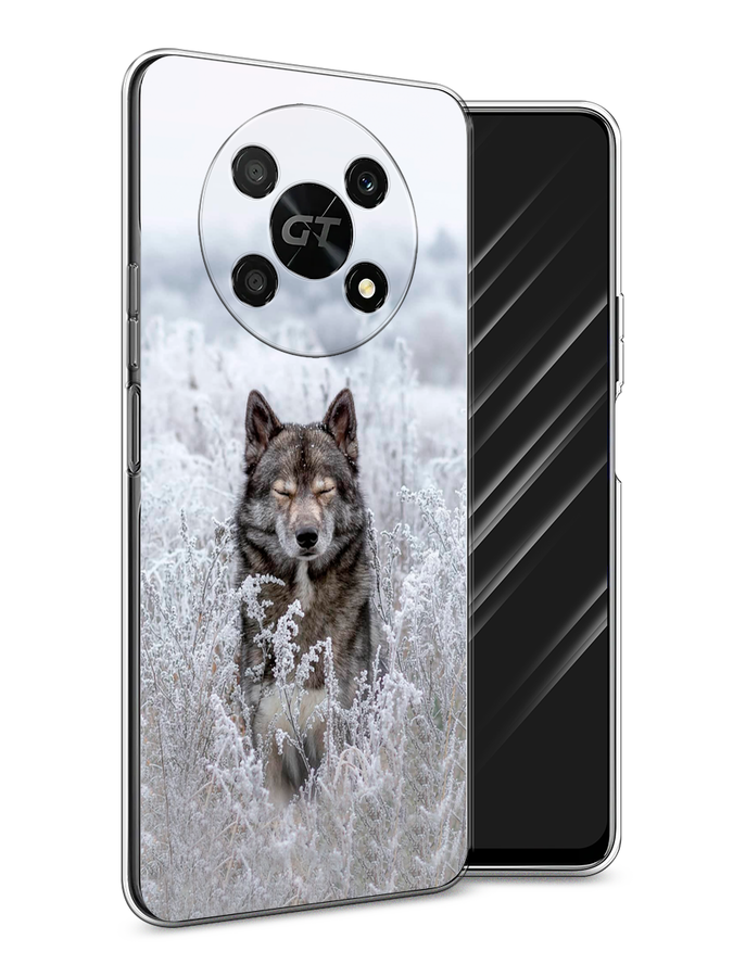 

Чехол Awog на Honor X40 GT "Волк в поле", Белый;черный, 6120150-1