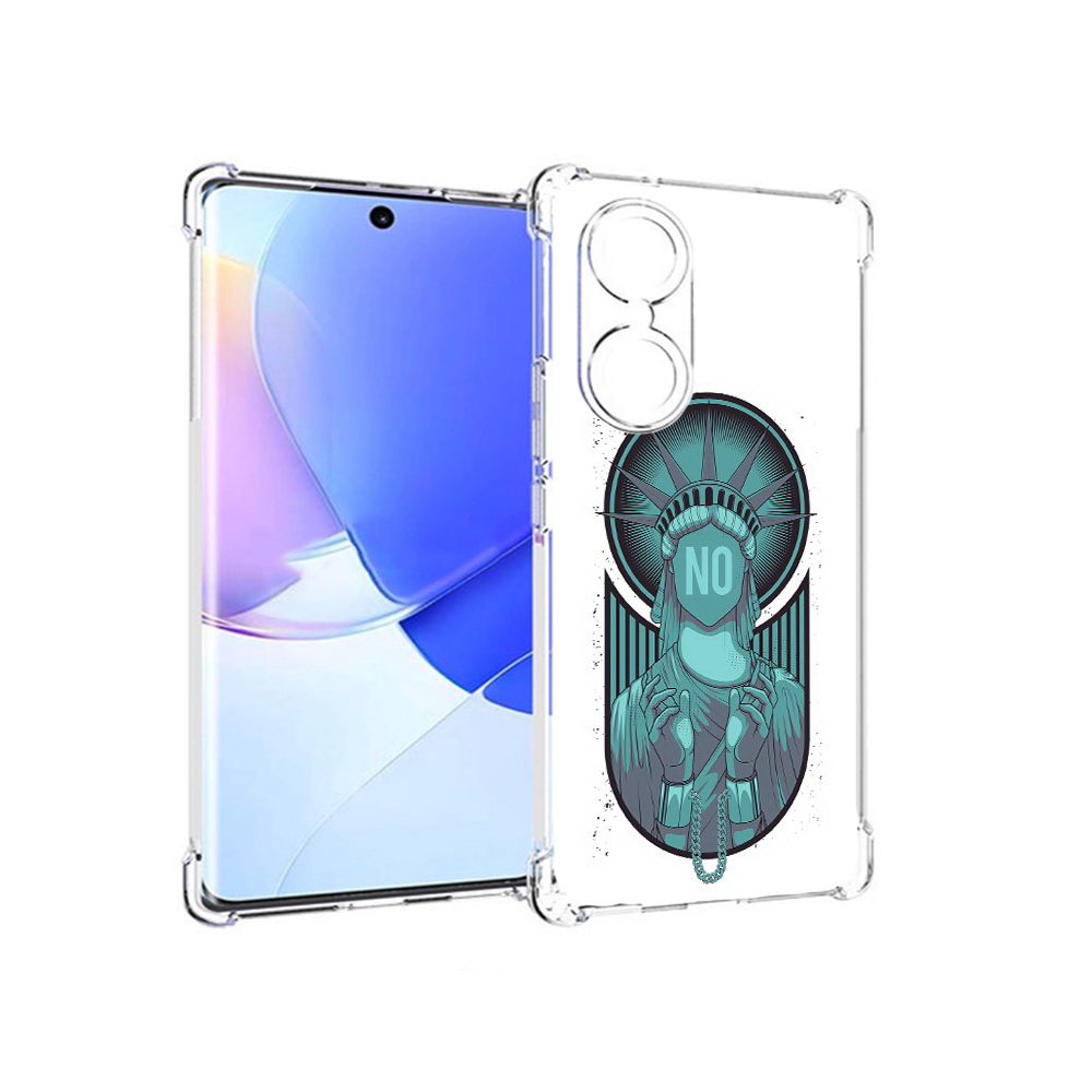 

Чехол MyPads Tocco для Honor 60 статуя свободы зеленый, Прозрачный, Tocco