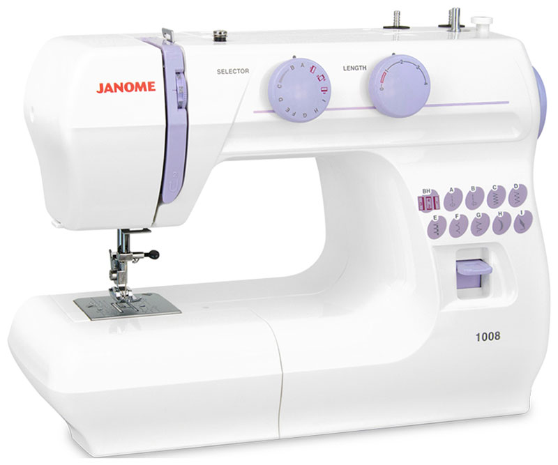 Швейная машина Janome 1008 326763 белая швейная машина janome el 120