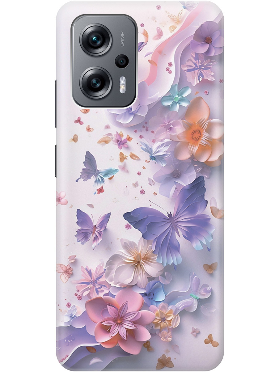 

Силиконовый чехол на Poco X4 GT / Xiaomi Redmi Note 11T Pro / 11T Pro+ с принтом 873742, Прозрачный;розовый;фиолетовый, 740187722