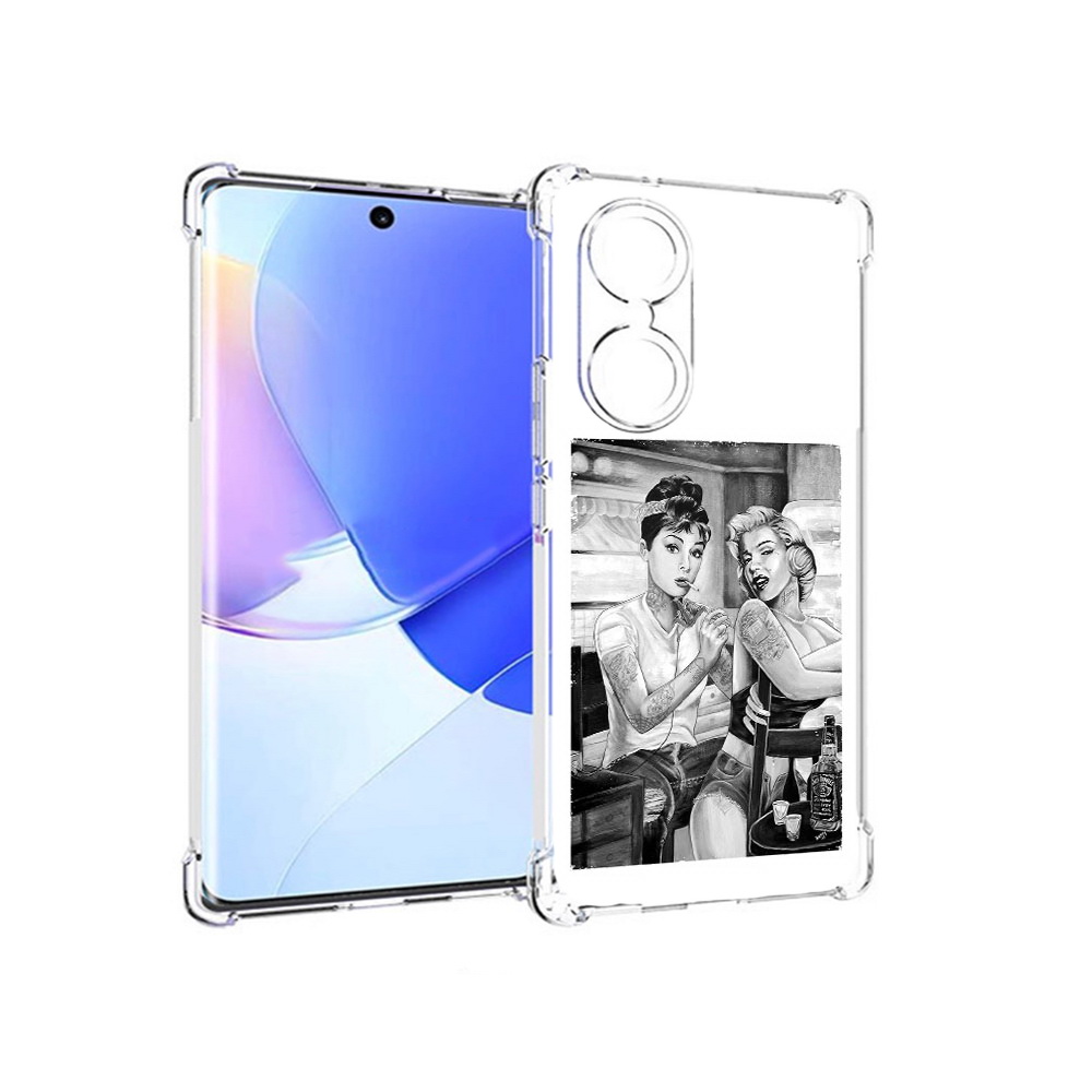 

Чехол MyPads Tocco для Honor 60 тату мастер, Прозрачный, Tocco