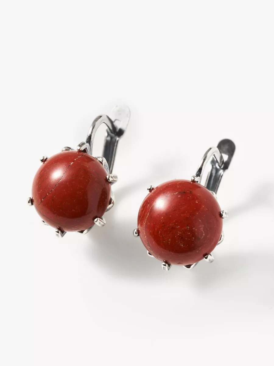

Серьги из латуни SHINE & BEAUTY 802962, яшма, 802962