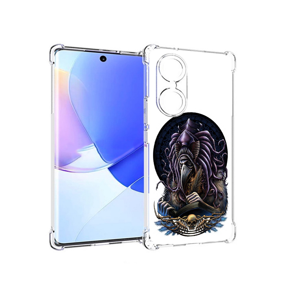 

Чехол MyPads Tocco для Honor 60 умный ворон, Прозрачный, Tocco