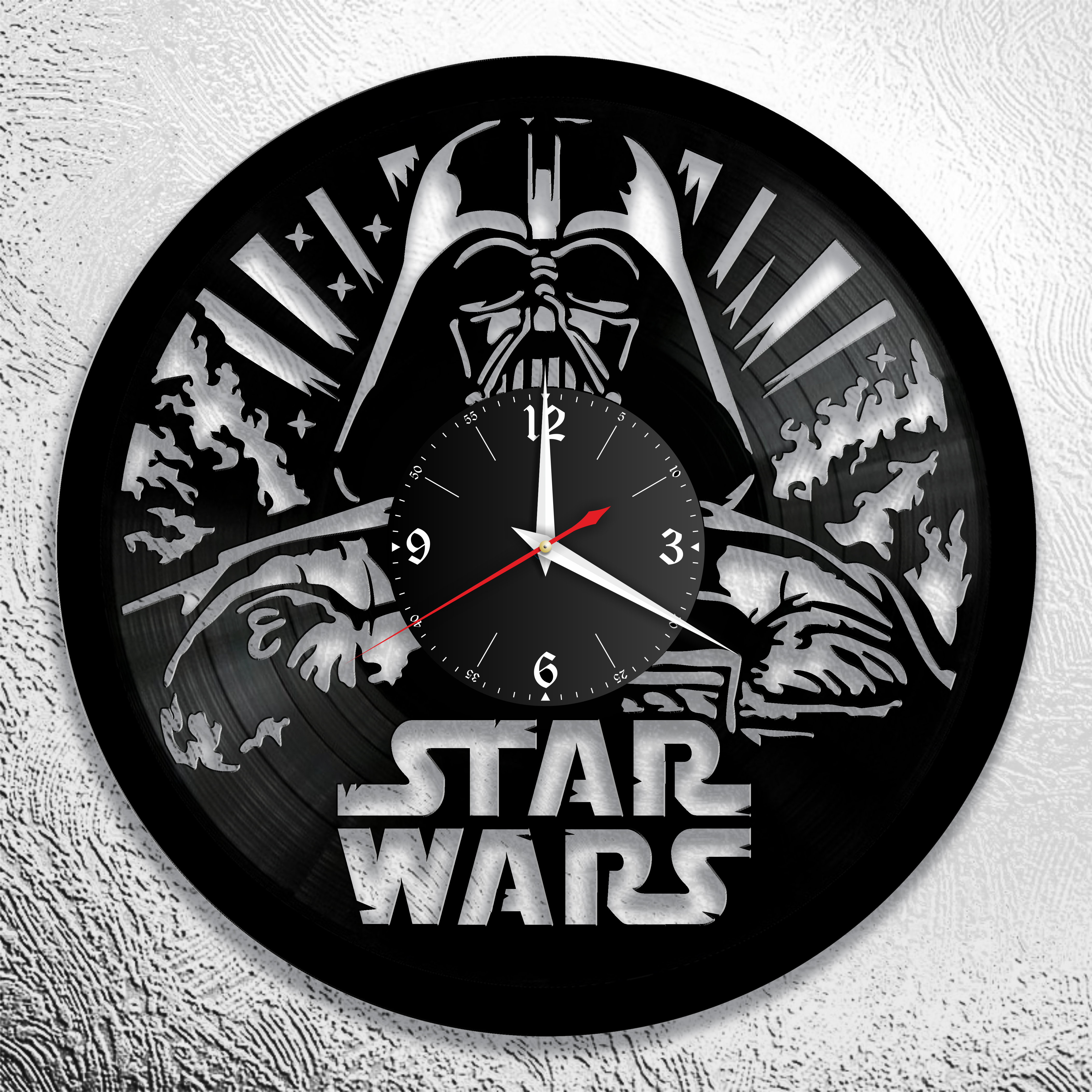 

Настенные часы из виниловой пластинки Звездные Войны / Star Wars ver.1, Звездные Войны 3