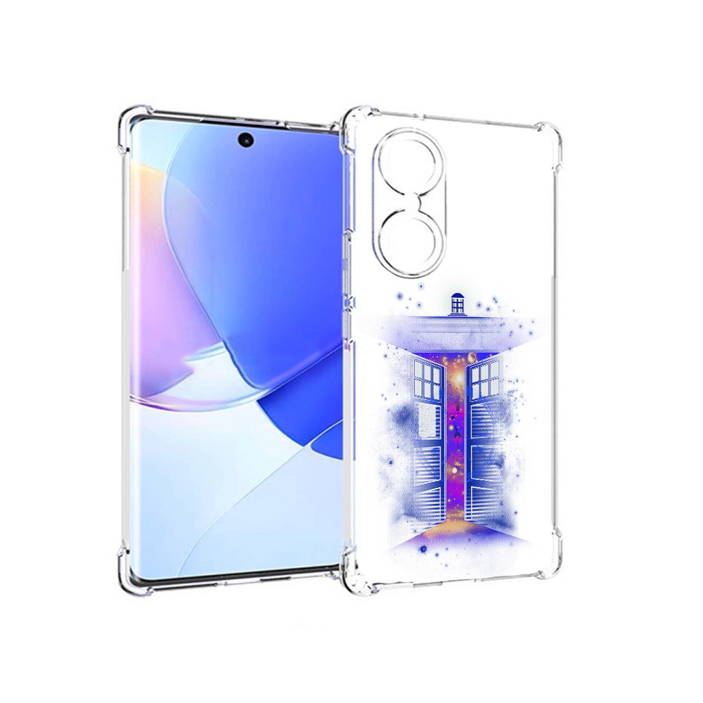 

Чехол MyPads Tocco для Honor 60 фиолетовый уголок абстракция, Прозрачный, Tocco