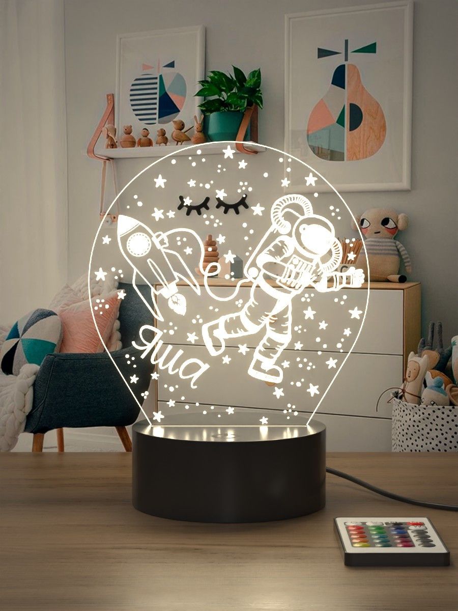 

Ночник Light Insidе Космонавт с именем Яша