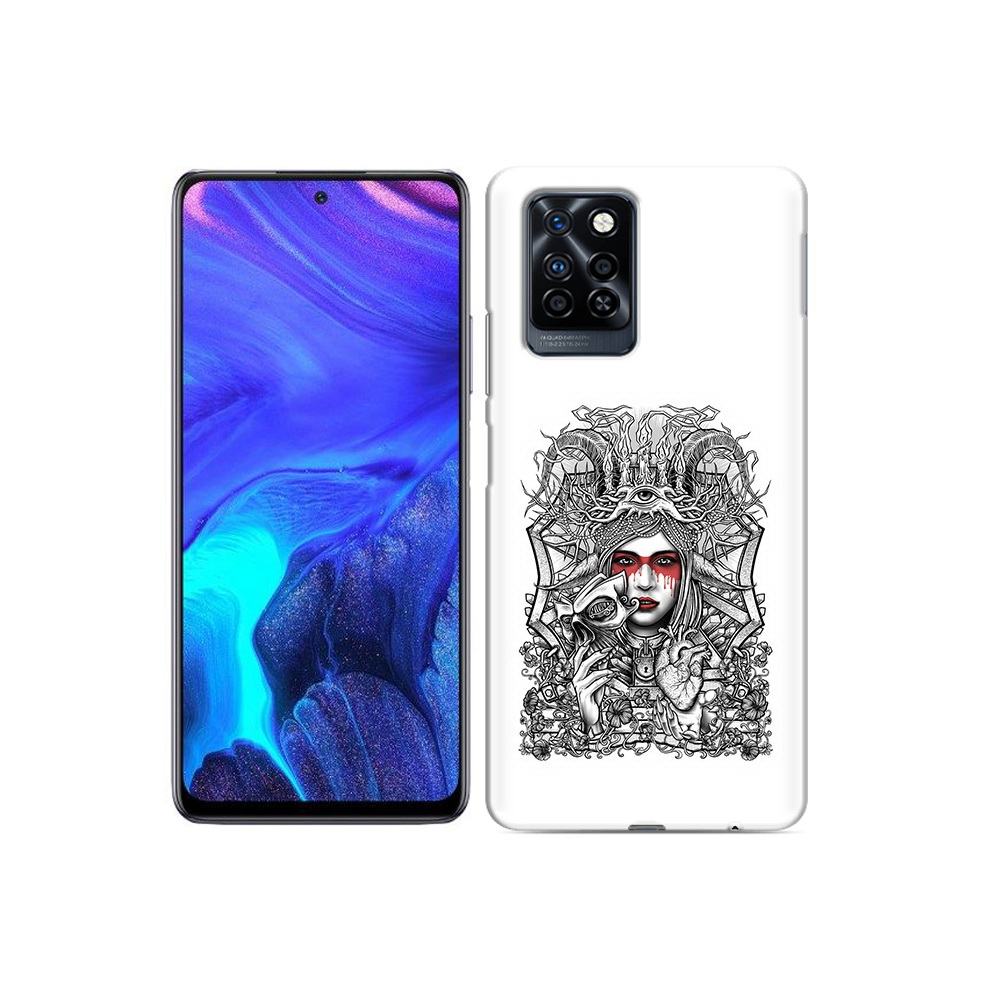 

Чехол MyPads Tocco для Infinix Note 10 Pro грусная девушка, Прозрачный, Tocco