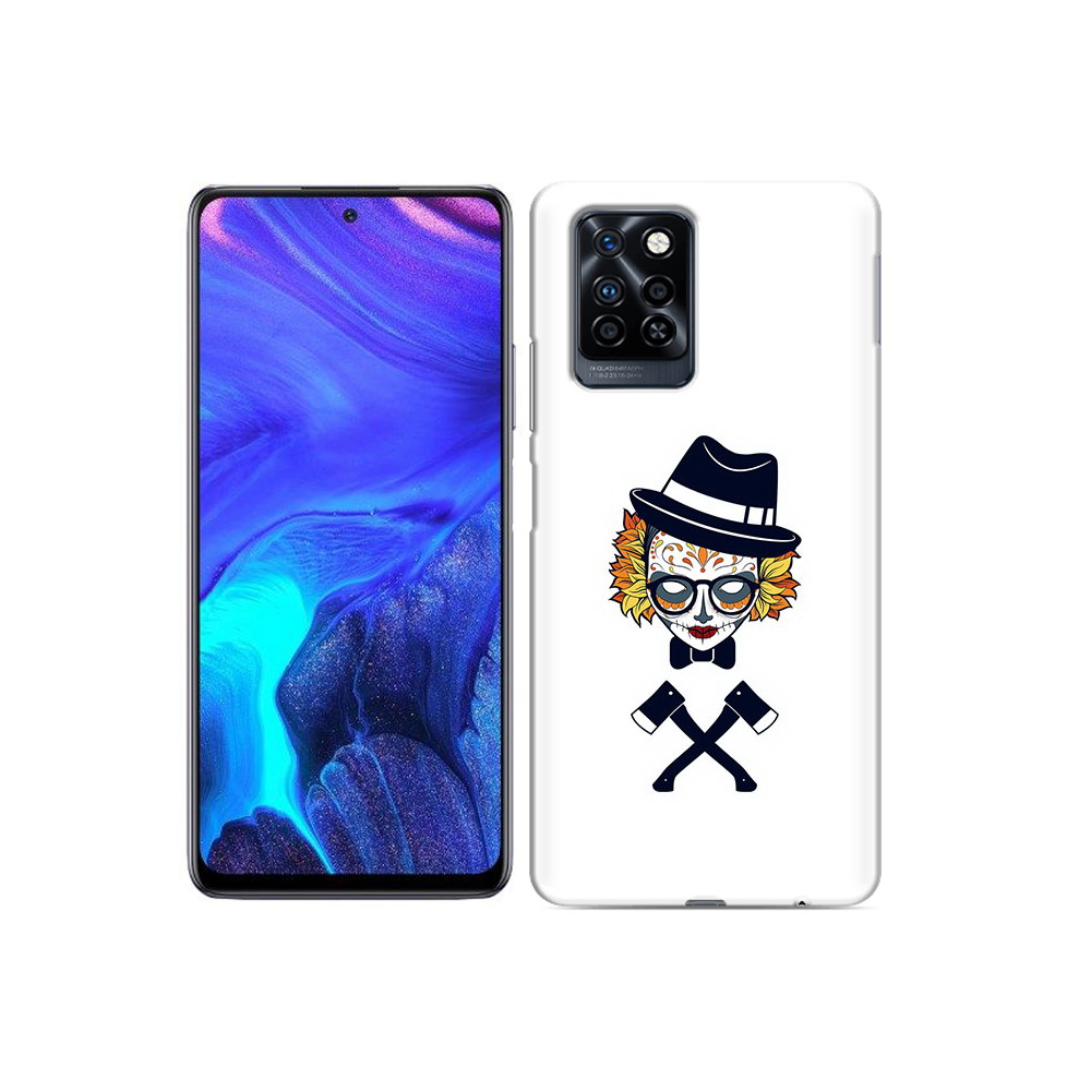 

Чехол MyPads Tocco для Infinix Note 10 Pro девушка в маске с топорами рисунок, Прозрачный, Tocco