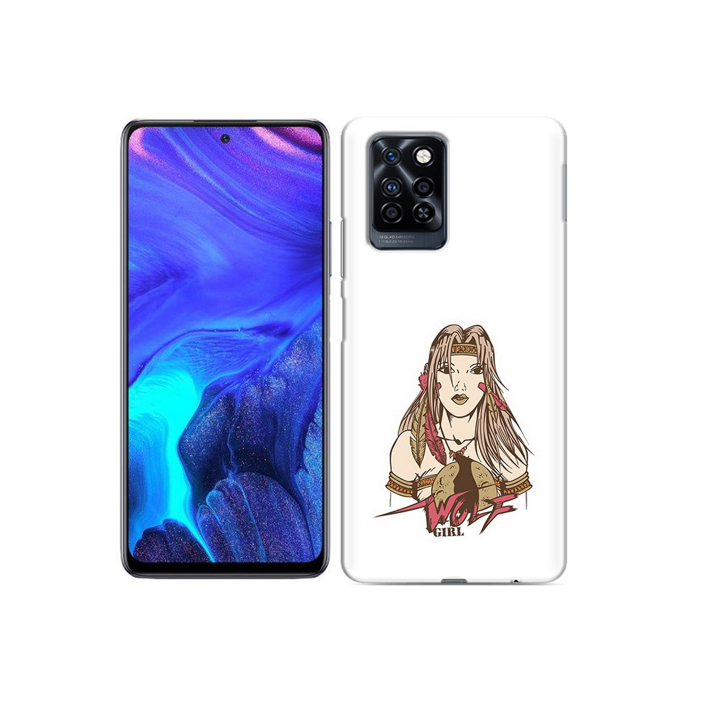 

Чехол MyPads Tocco для Infinix Note 10 Pro девушка волк, Прозрачный, Tocco