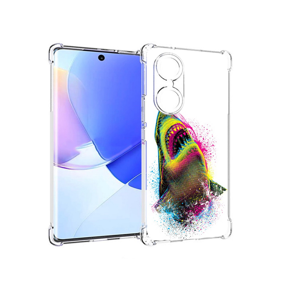 

Чехол MyPads Tocco для Honor 60 челюсти-2, Прозрачный, Tocco