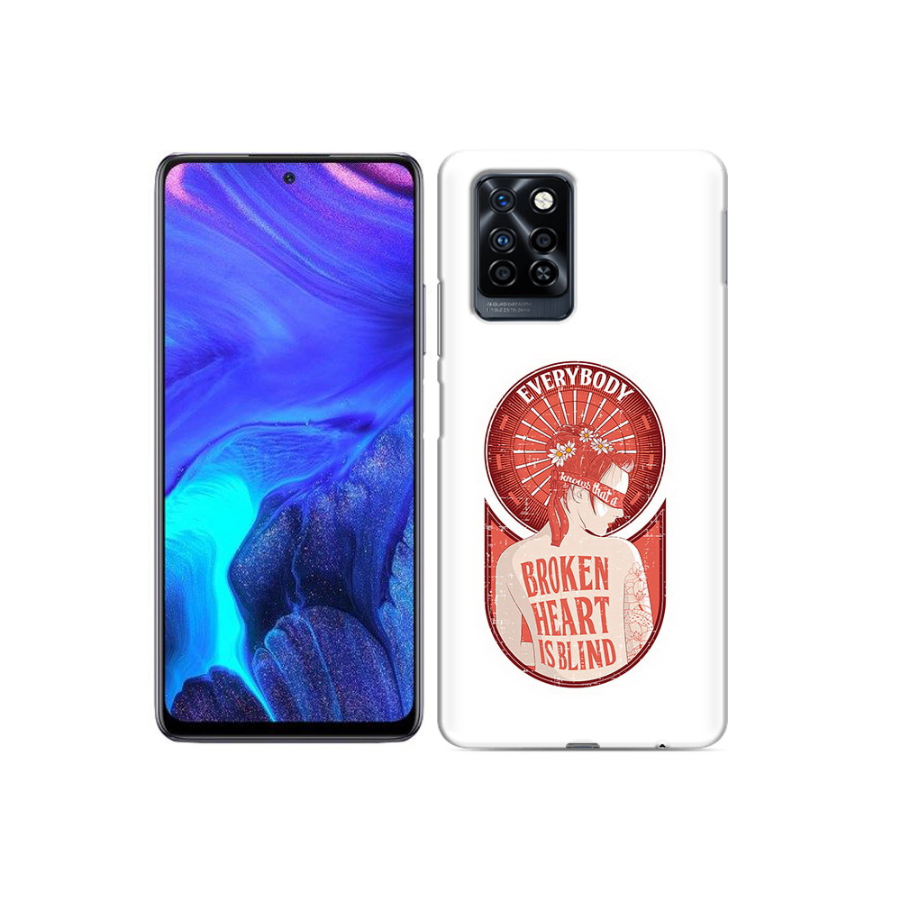 

Чехол MyPads Tocco для Infinix Note 10 Pro девушка разбитое сердце, Прозрачный, Tocco