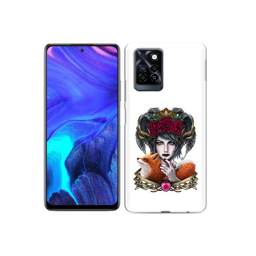 

Чехол MyPads Tocco для Infinix Note 10 Pro девушка с лисой, Прозрачный, Tocco