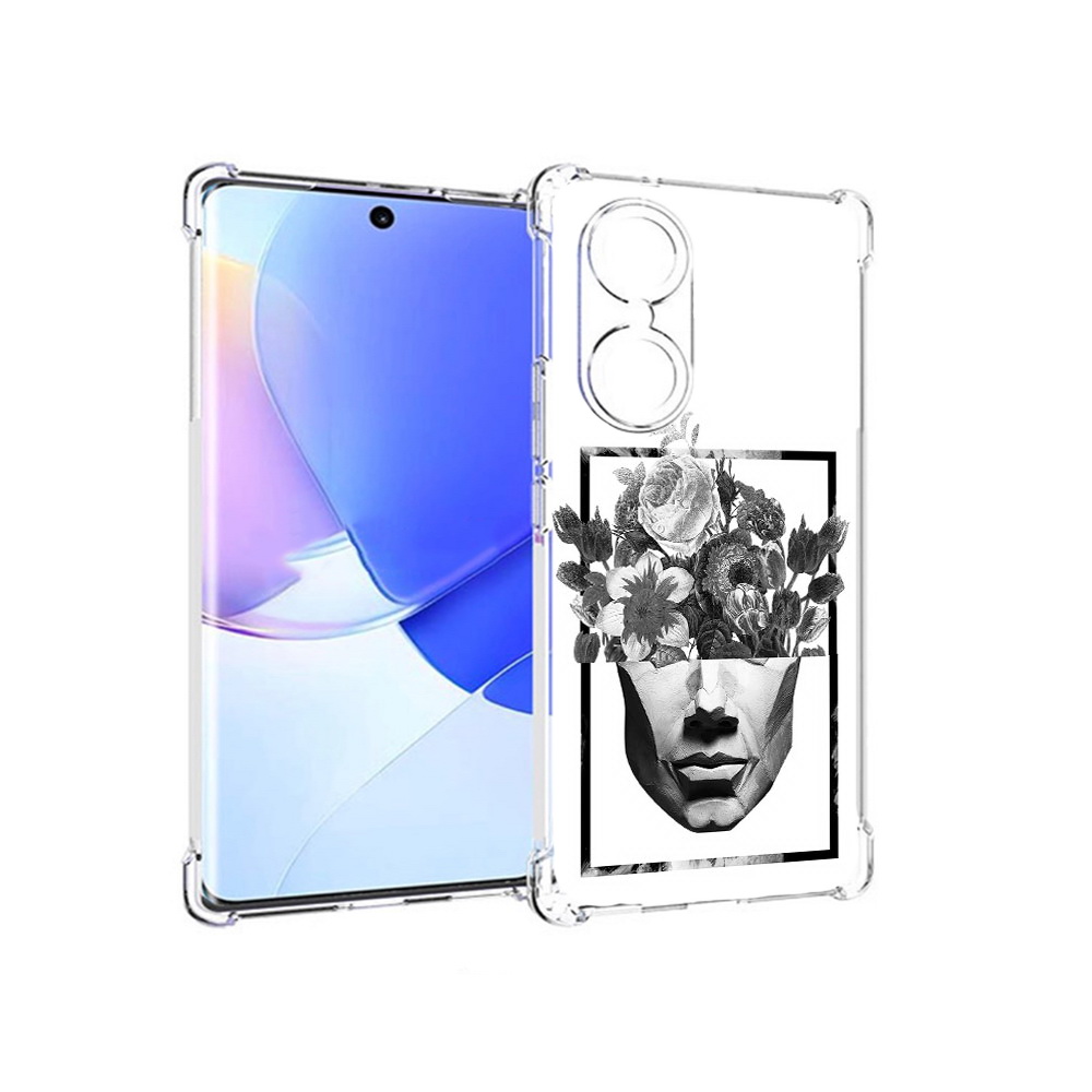 

Чехол MyPads Tocco для Honor 60 черно белая ваза в абстракции, Прозрачный, Tocco
