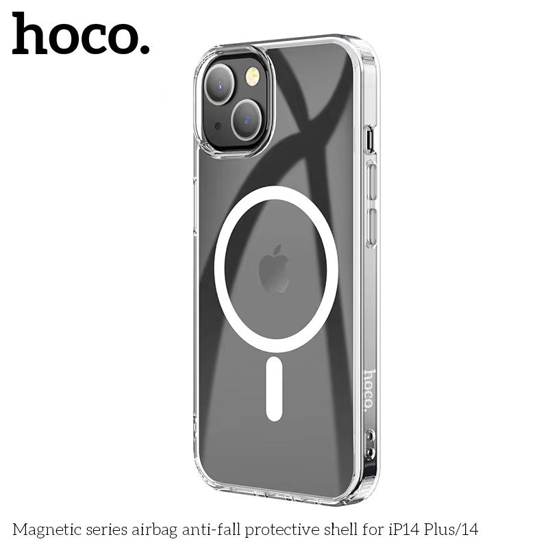 

Чехол силиконовый Hoco для Apple iPhone 14, Magnetic series прозрачный, Apple iPhone 14