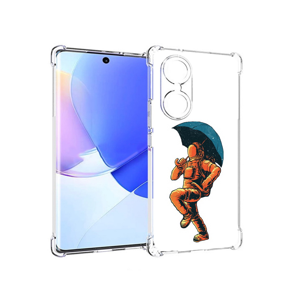 

Чехол MyPads Tocco для Honor 60 шагающий космонавт с зонтом, Прозрачный, Tocco