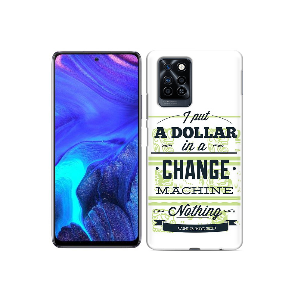 

Чехол MyPads Tocco для Infinix Note 10 Pro доллар надпись, Прозрачный, Tocco