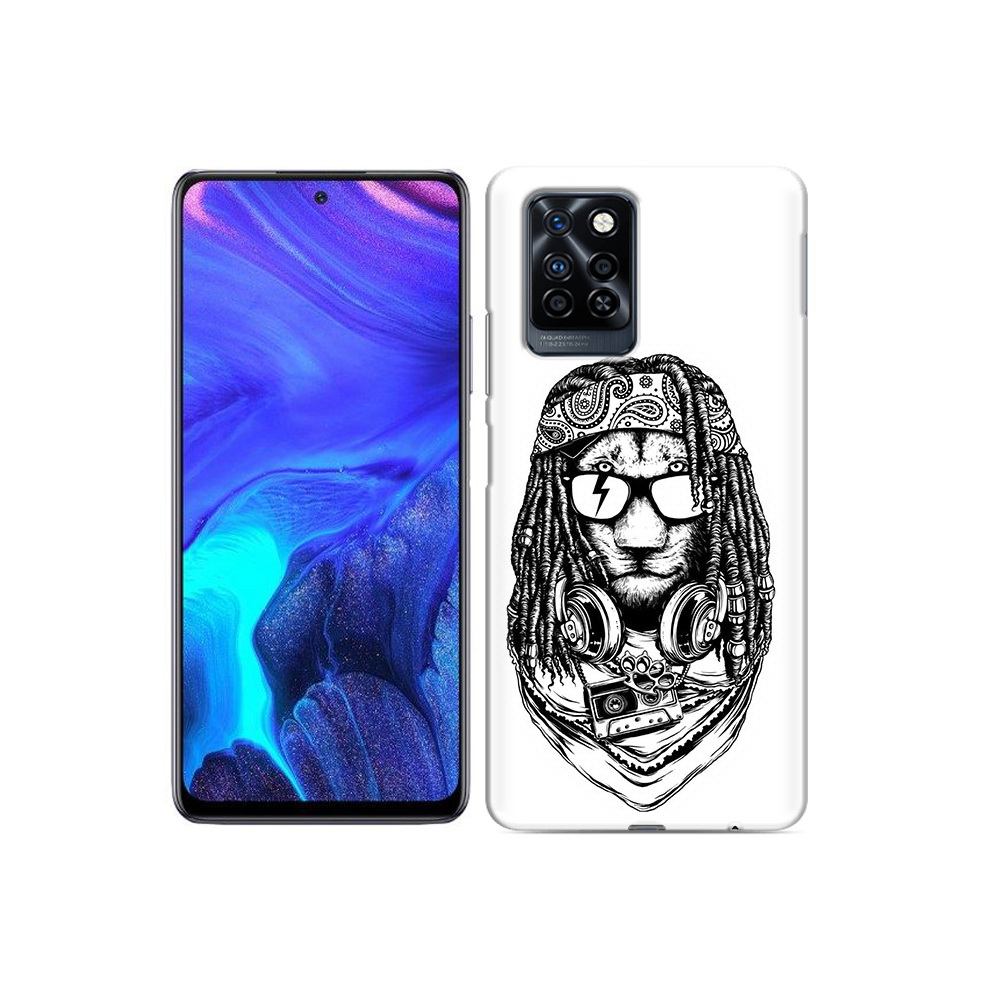 

Чехол MyPads Tocco для Infinix Note 10 Pro дреды льва, Прозрачный, Tocco