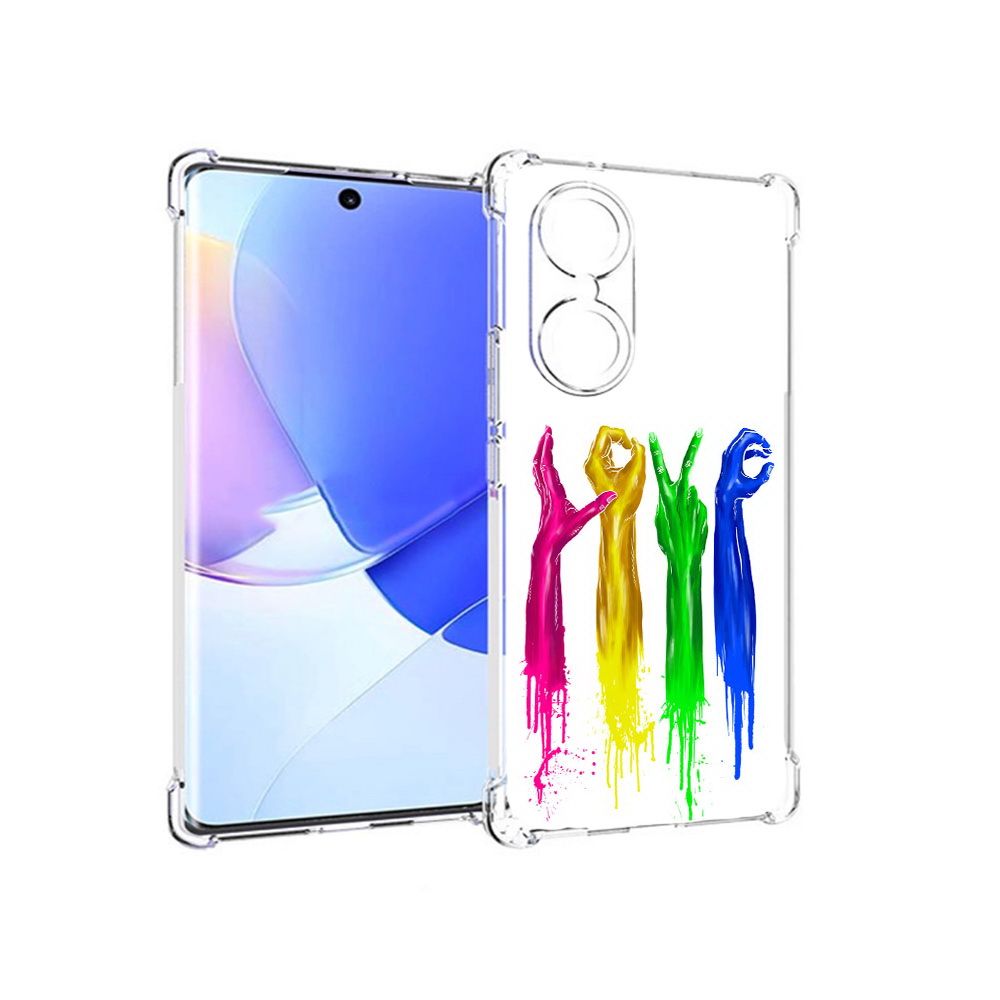 

Чехол MyPads Tocco для Honor 60 яркие руки love, Прозрачный, Tocco