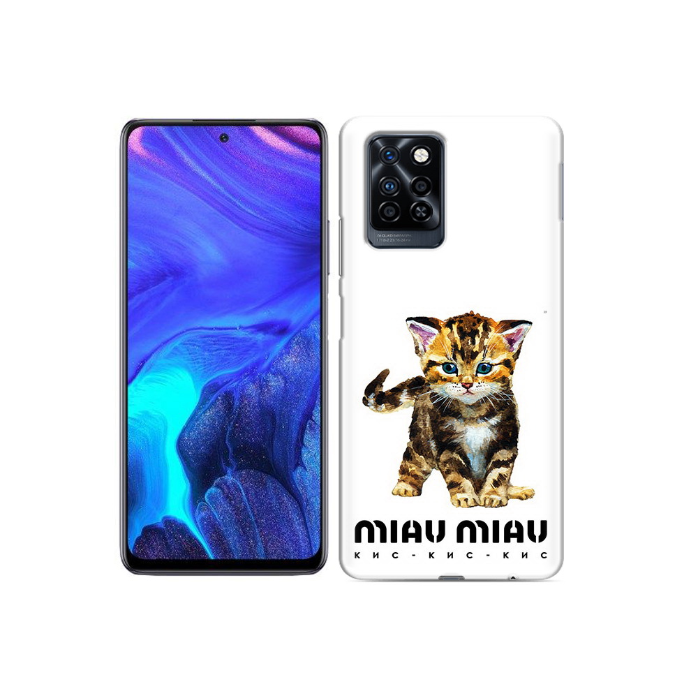 

Чехол MyPads Tocco для Infinix Note 10 Pro Бренд miau miau, Прозрачный, Tocco