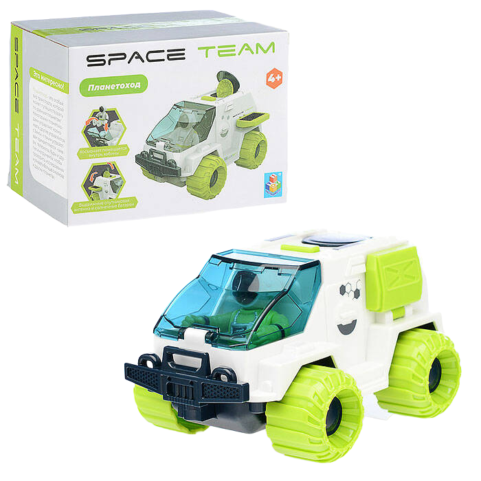 

1toy Планетоход (фрикц, с открывающимися элементами, космонавт) SPACE TEAM