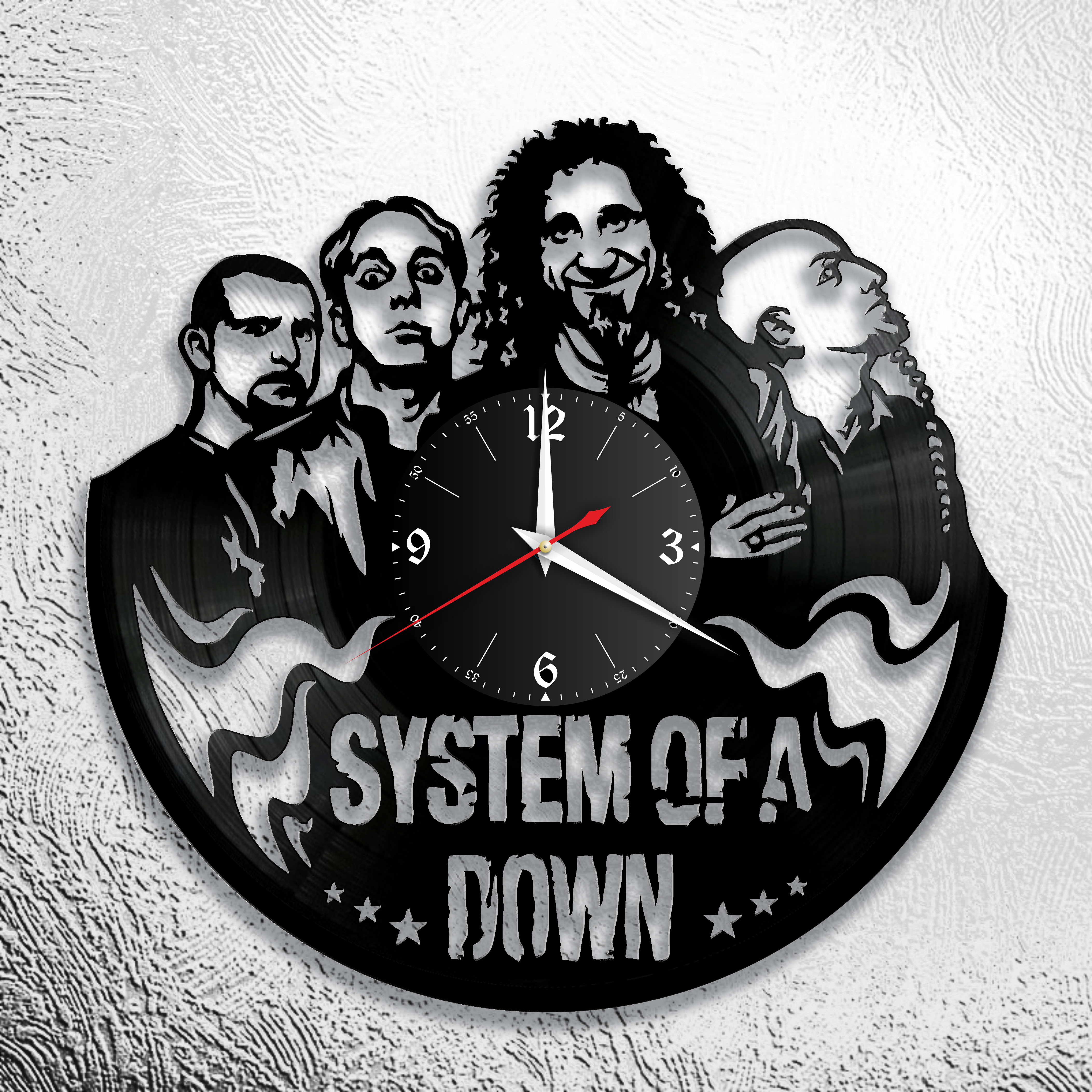 

Настенные часы из виниловой пластинки System of a Down, System Of a Down 2