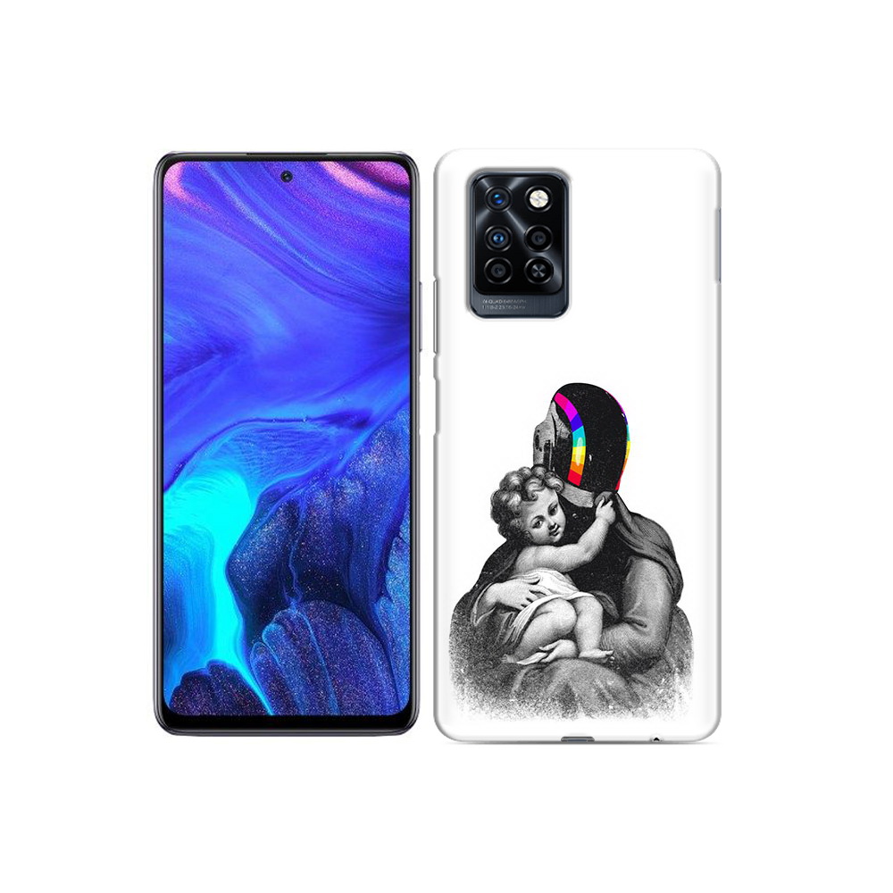 

Чехол MyPads Tocco для Infinix Note 10 Pro защитник в шлеме, Прозрачный, Tocco