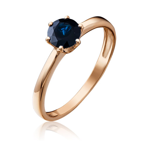 

Кольцо из красного золота с сапфиром р. 19 PLATINA jewelry 01-0299-00-102-1110-30, 01-0299-00-102-1110-30