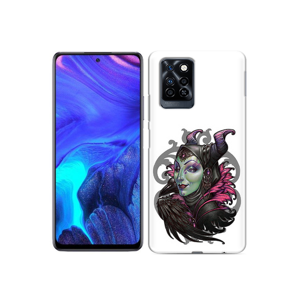 

Чехол MyPads Tocco для Infinix Note 10 Pro зеленая девушка с вороном, Прозрачный, Tocco