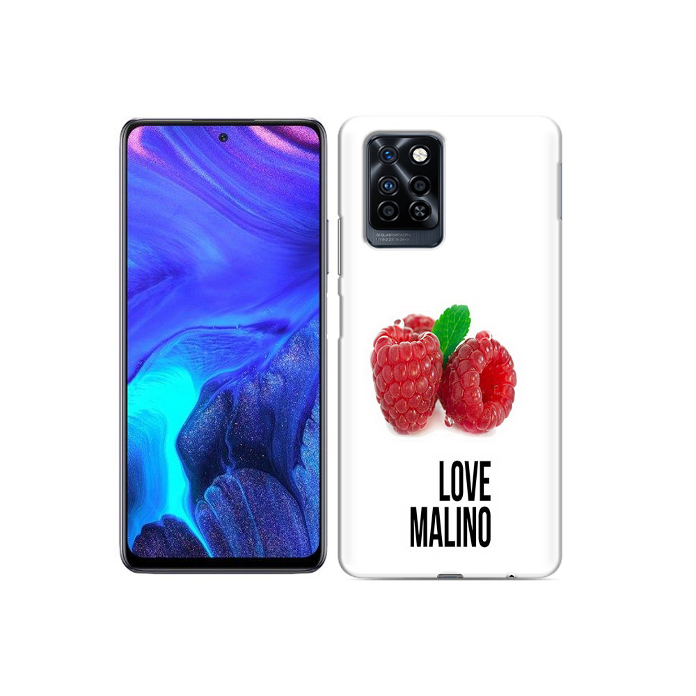 

Чехол MyPads Tocco для Infinix Note 10 Pro Бренд лове малино, Прозрачный, Tocco